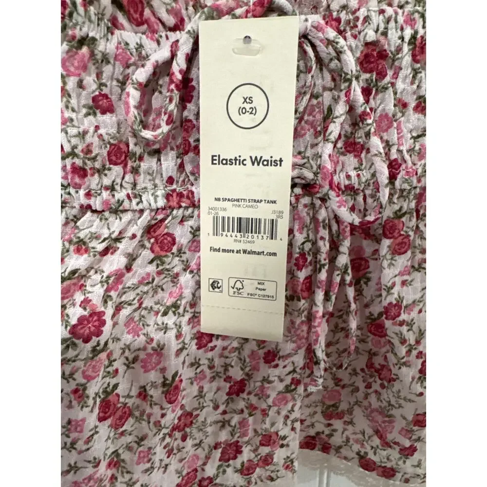 No Boundaries Women's Red Rose Ditsy Cami Top - XS